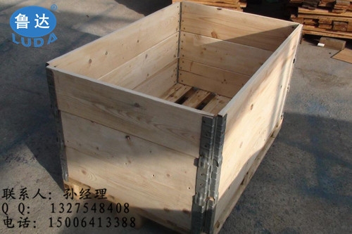 1200*800欧标围板箱，汽车零部件专用围板箱，可拆卸木箱